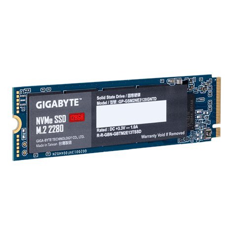 Gigabyte | SSD | GP-GSM2NE3128GNTD | 128 GB | SSD form factor M.2 2280 | SSD interface M.2 NVME | Read speed 1550 MB/s | Write s - 3
